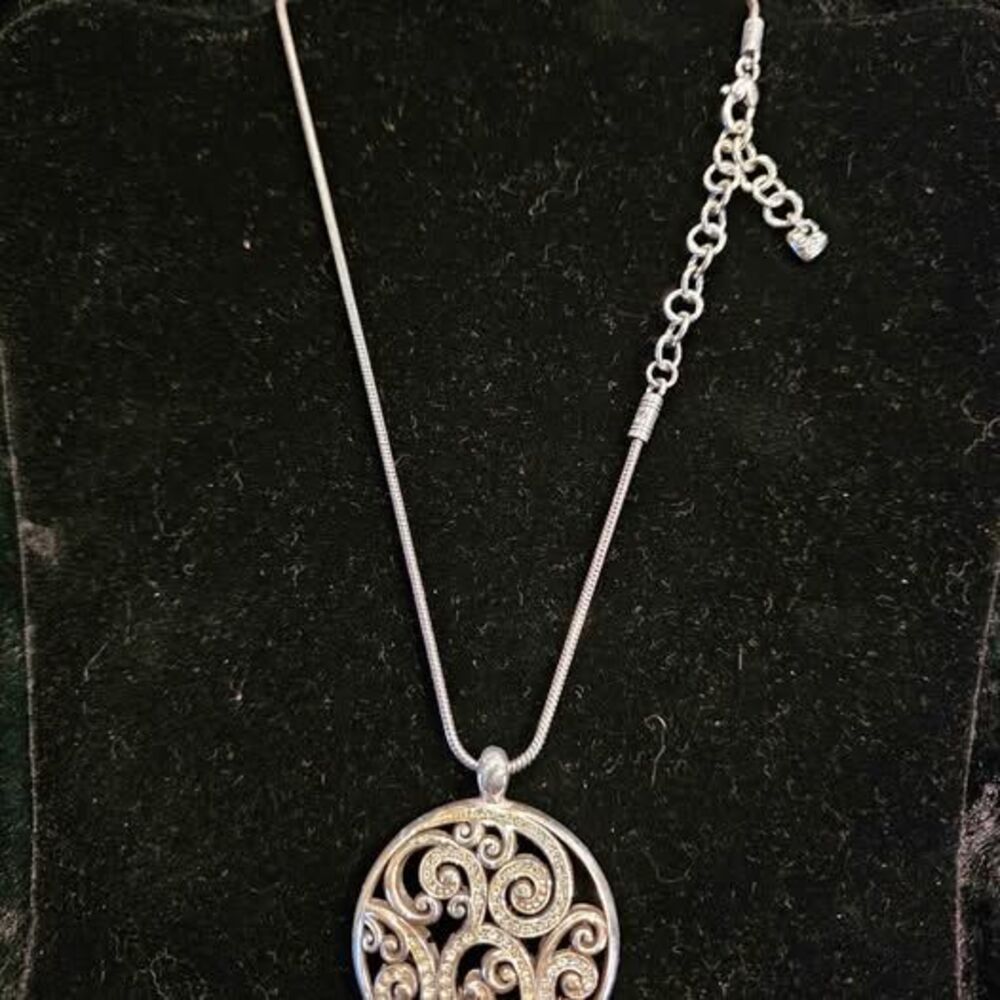 Vintage Brighton crystal pendant on 16" necked